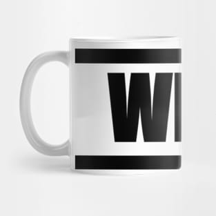 'WHO' (Black Design) Mug